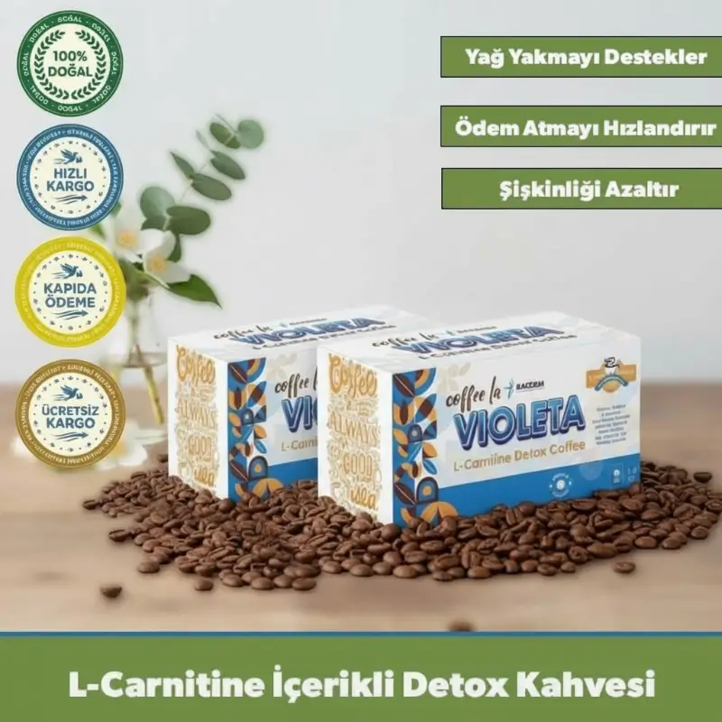 2'li Paket L-Carnitine Destekli Detox Kahvesi