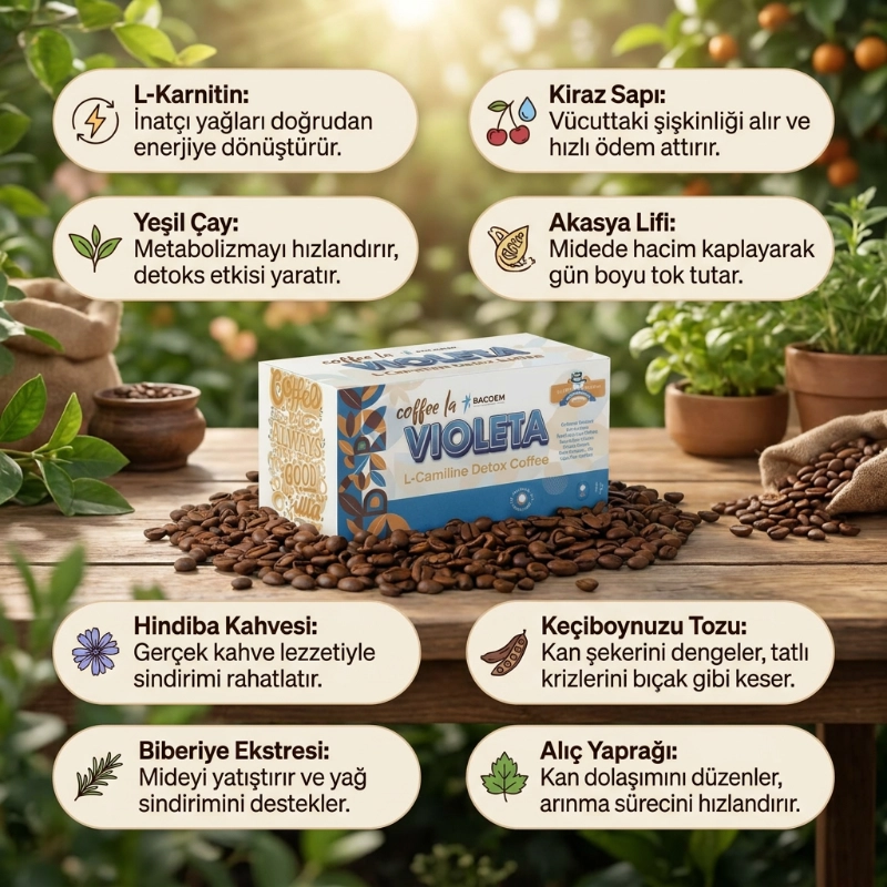 L-Carnitine Destekli Detox Kahvesi
