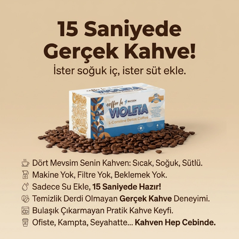 L-Carnitine Destekli Detox Kahvesi